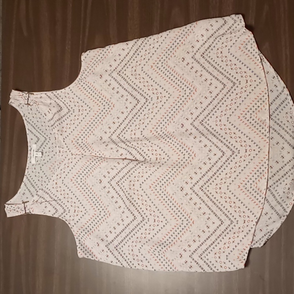 Maurices Sleeveless Blouse w Shoulder Embellishments L